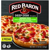 Red Baron Deep Dish Singles Pizza, 2 CT, thumbnail image