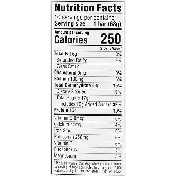Clif Bar Energy Bar, Chocolate Chip, 10 ct, 2.4 oz
