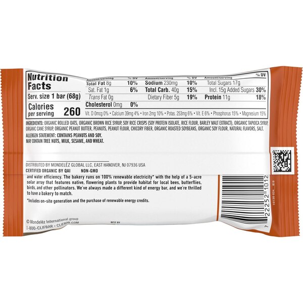 Clif Bar Energy Bar, 2.4 oz