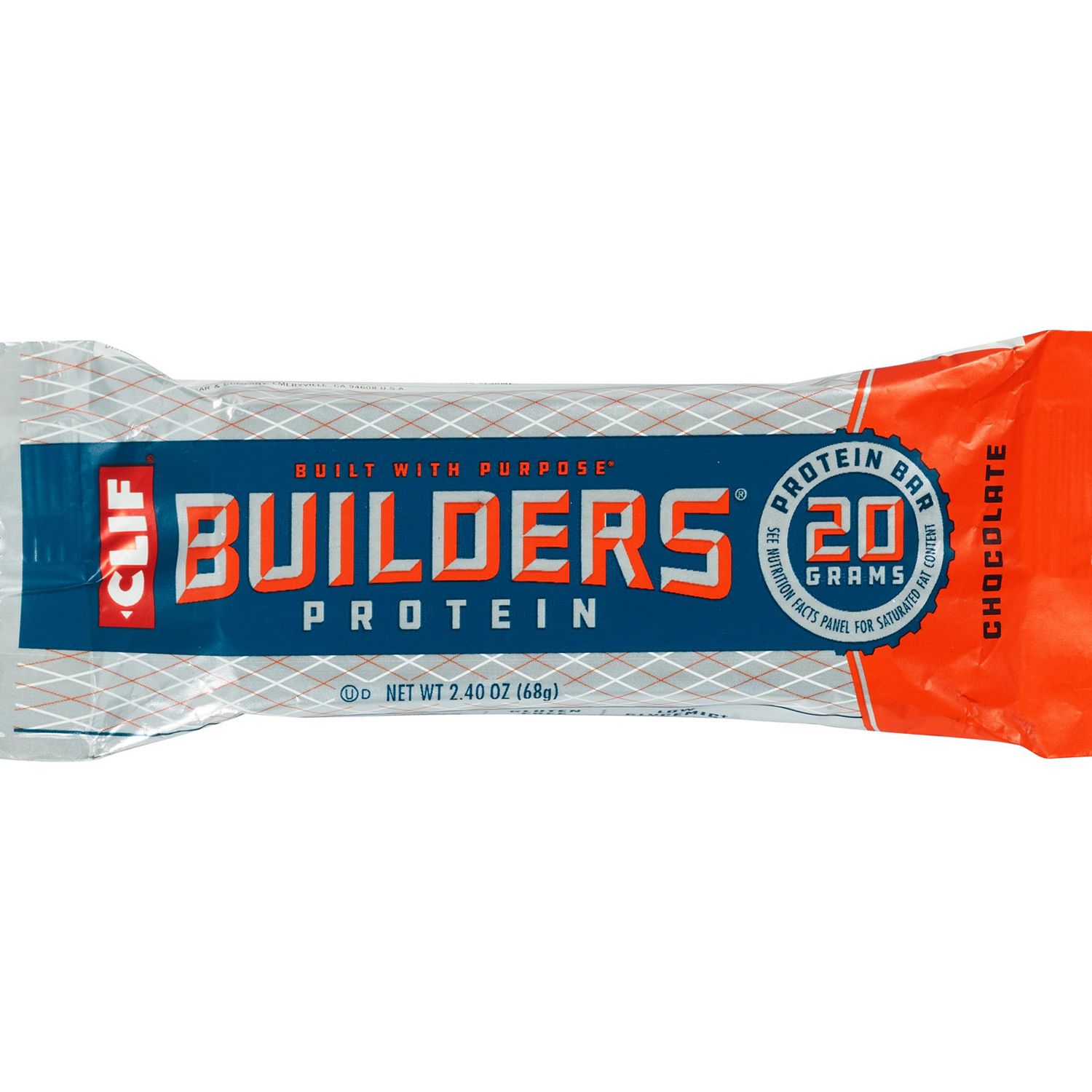 Clif Builders, Chocolate Flavor, Protein Bars, 12 ct, 2.4 oz