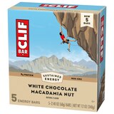 Clif Bar, White Chocolate Macadamia Nut Flavor, Energy Bars, Non-GMO, Plant Based Protein Bars, 5 ct, 2.4 oz, thumbnail image