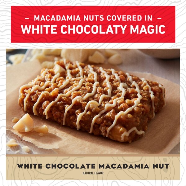 Clif Bar, White Chocolate Macadamia Nut Flavor, Energy Bars, Non-GMO, Plant Based Protein Bars, 5 ct, 2.4 oz