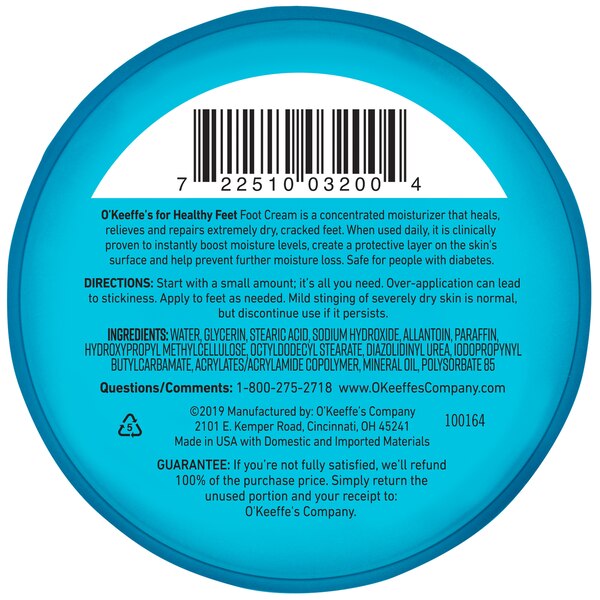 O'Keeffe's For Healthy Feet Foot Cream, 2.7 OZ