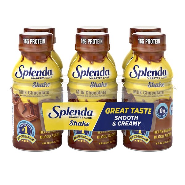 Splenda Diabetes Care Shakes, 8 OZ, 6 Pack