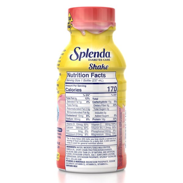 Splenda Diabetes Care Shakes, 8 OZ, 6 Pack