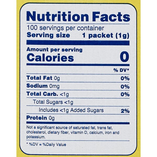Splenda No Calorie Sweetener Packets, 100 ct, 3.5 oz