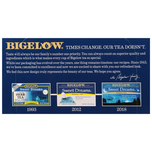 Bigelow Sweet Dreams Tea Bags, 20 ct, 1.09 oz