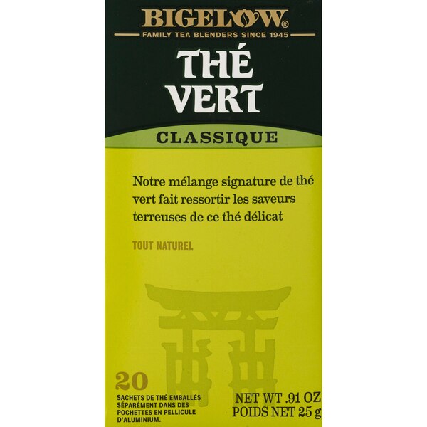 Bigelow Green Tea Classic Tea, 20 ct, 0.91 oz