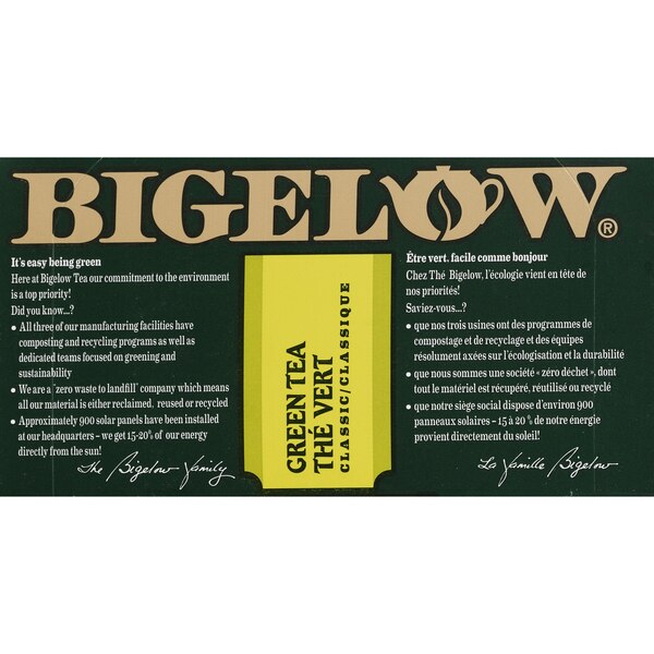 Bigelow Green Tea Classic Tea, 20 ct, 0.91 oz