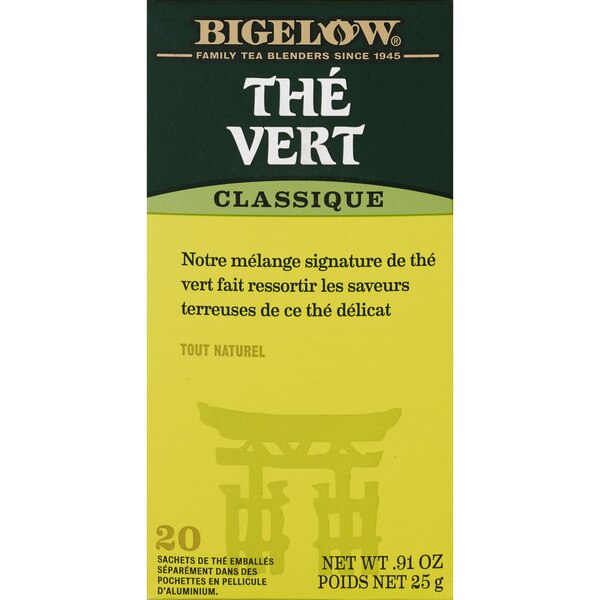 Bigelow Green Tea Classic Tea, 20 ct, 0.91 oz