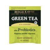 Bigelow Green Tea With Ginger Plus Probiotics, 18 CT, thumbnail image