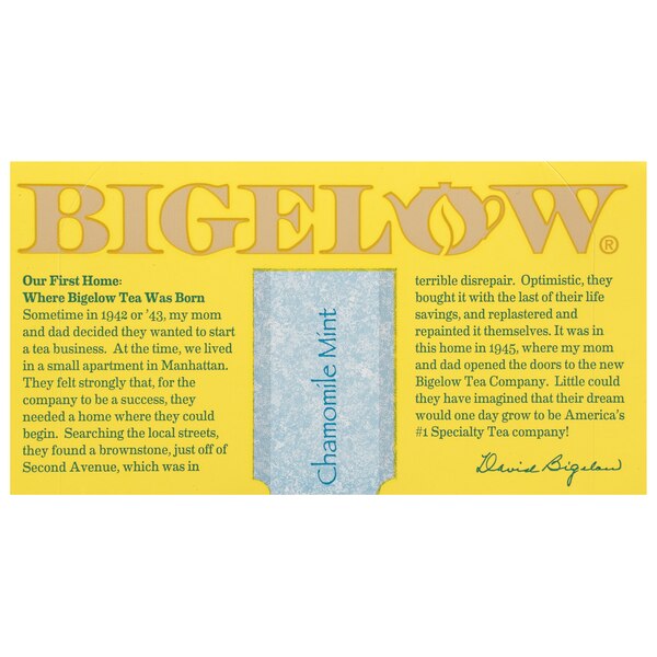 Bigelow Chamomile Mint Tea Bags, 20 ct, 1.09 oz