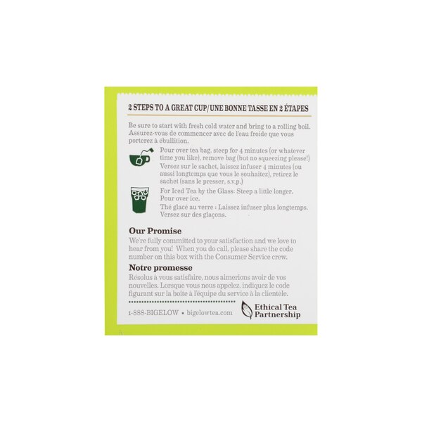 Bigelow Green Tea Bags, Decaffeinated, 20 ct, 0.91 oz