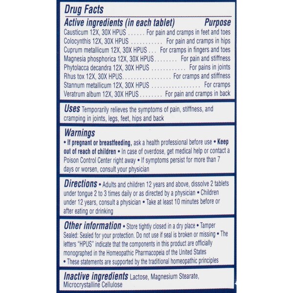 Magnilife Muscle Cramp Pain Reliever Dissolving Tablets, 125 CT
