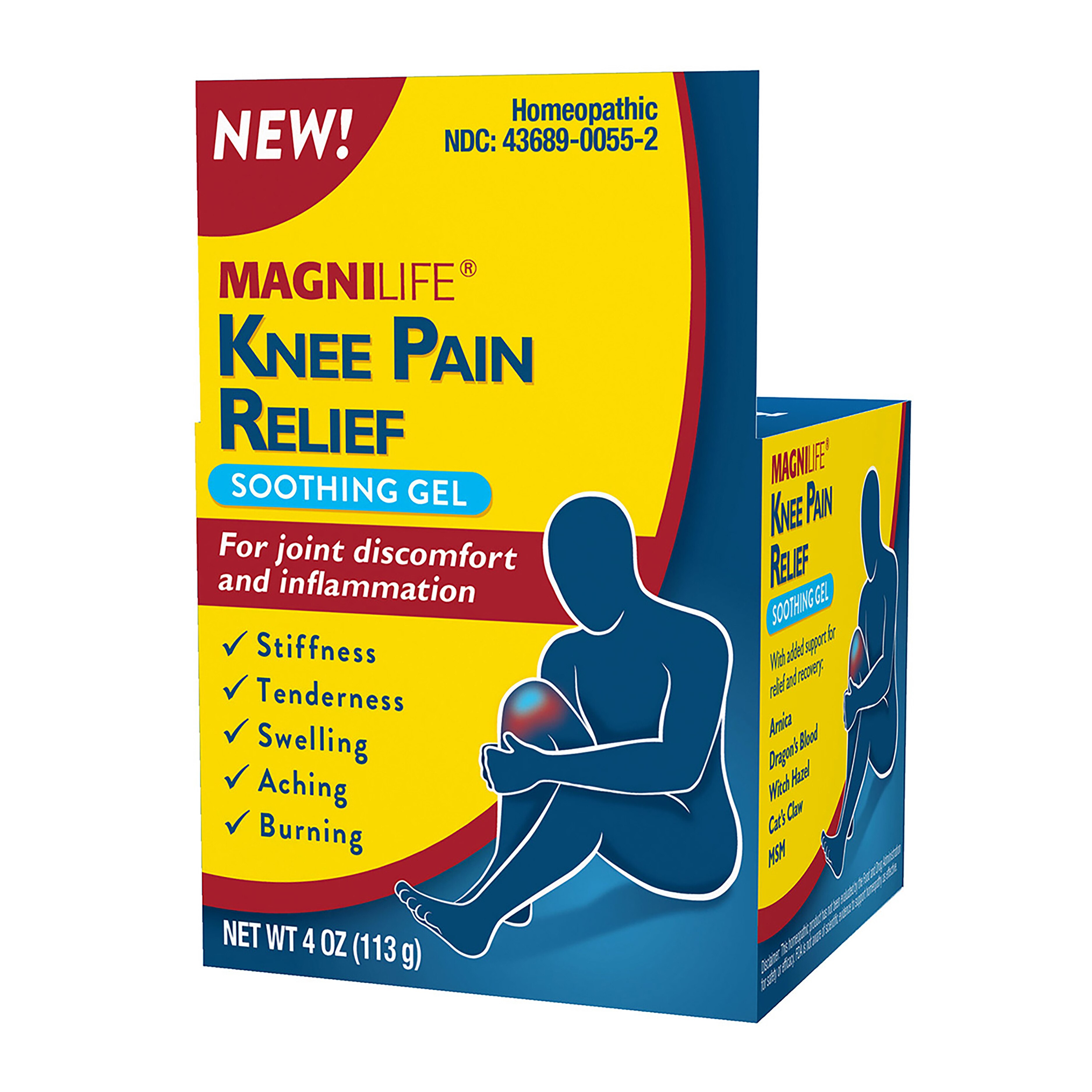 MagniLife Knee Pain Relief Soothing Gel, 4 OZ