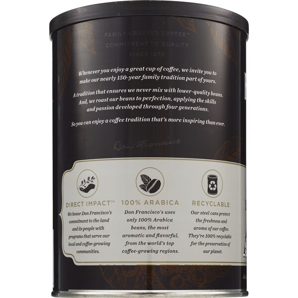 Don Francisco's Gourmet Coffee, 100% Colombia Supremo Medium, 12 oz