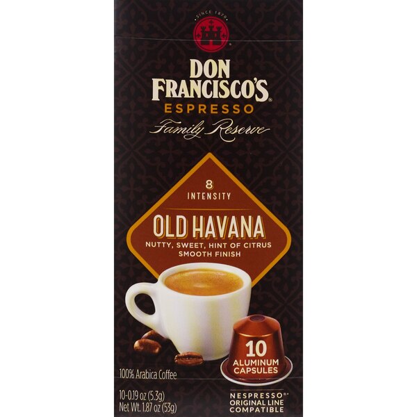 Don Francisco’s Old Havana Espresso Capsules, 10 CT