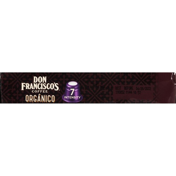 Don Francisco’s Organico Aluminum Espresso Capsules, Medium Dark, 10 CT