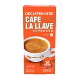 Cafe La Llave Decaf Espresso Aluminum Capsules, 10 CT, thumbnail image