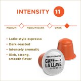 Cafe La Llave Decaf Espresso Aluminum Capsules, 10 CT, thumbnail image