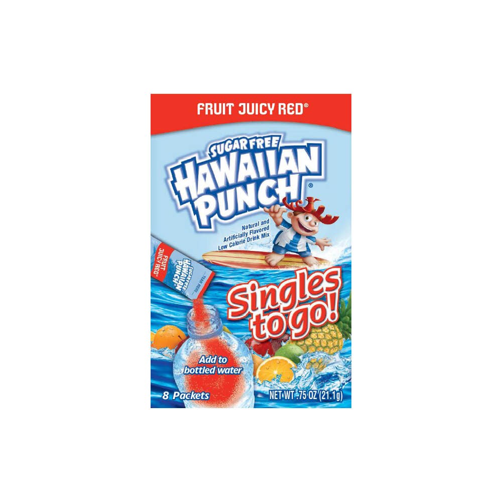 Hawaiian Punch Singles To Go, Fruit Juicy Red, 8 CT