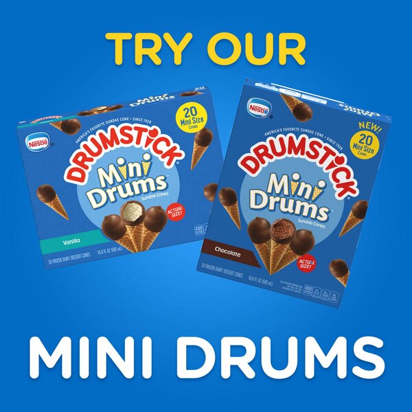 Drumstick Original Vanilla Sundae Cones, 4 Count