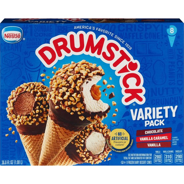 Nestle, Drumstick Variety Cones, 8 ct