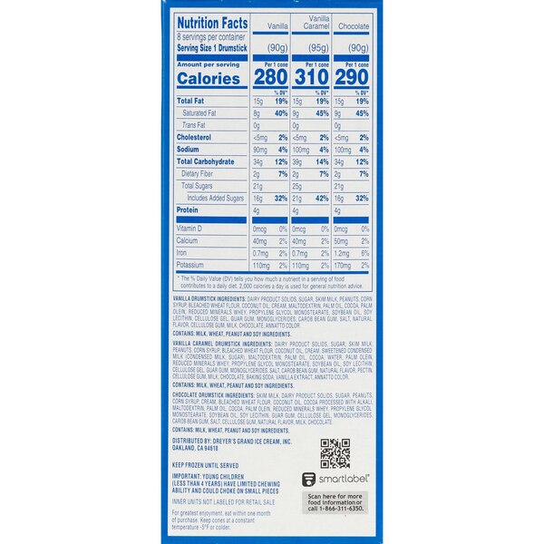Nestle, Drumstick Variety Cones, 8 ct