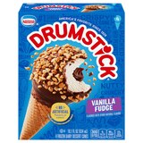 Drumstick Vanilla Fudge Sundae Cone, 4 Count, thumbnail image