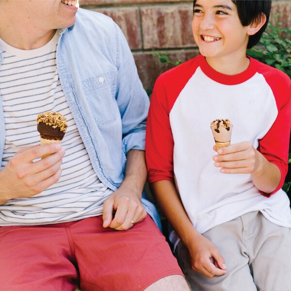 Drumstick Lil' Drums Vanilla and Chocolate with Chocolatey Swirls Sundae Cones, 12 Count
