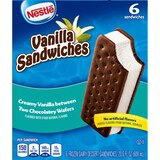 Nestle Vanilla Frozen Dairy Dessert Sandwiches, 6ct, thumbnail image