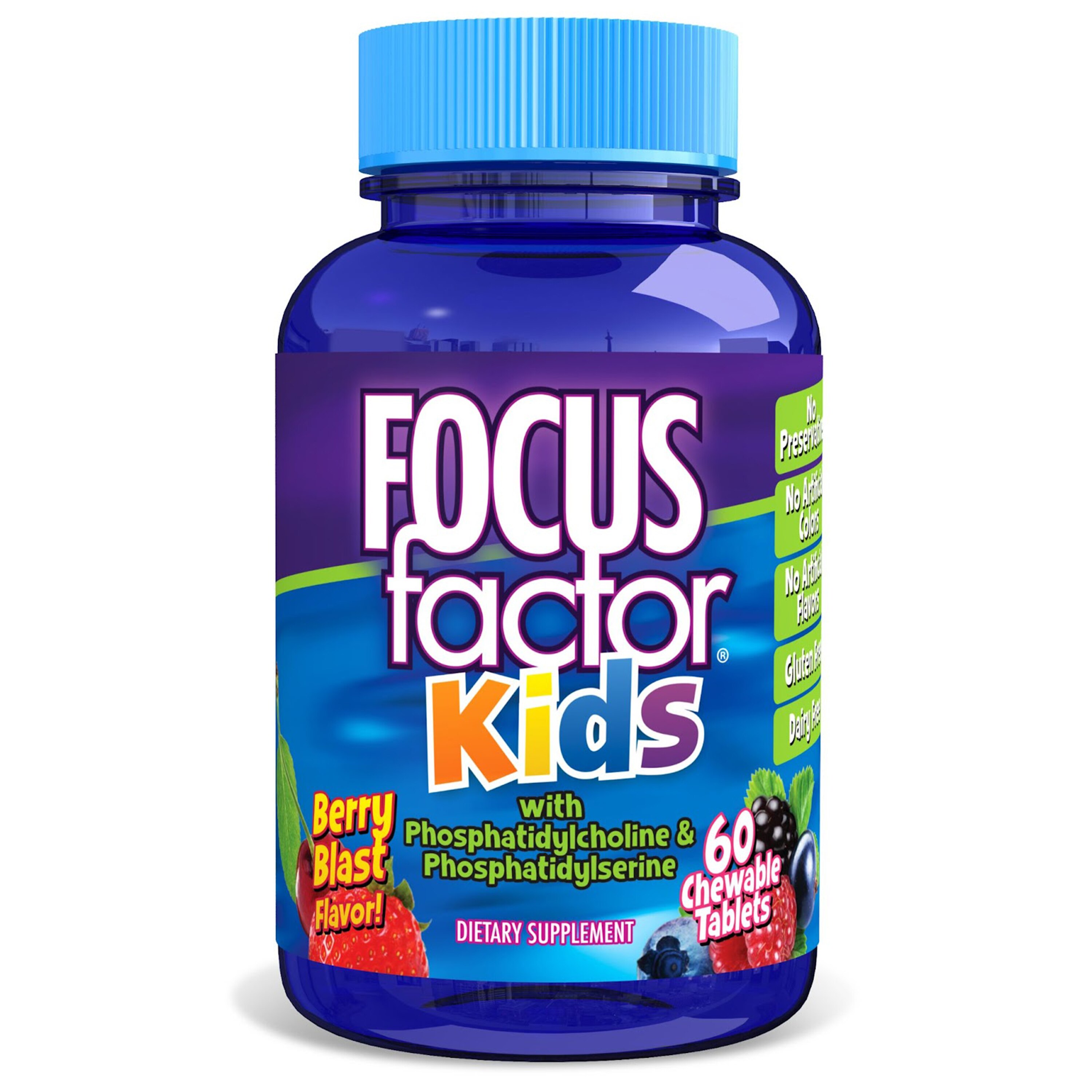 Focus Factor Kids Daily Vitamin Chewable Tablets, 60 CT