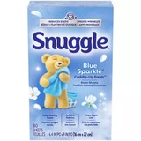 Snuggle Fabric Softener Dryer Sheets, Blue Sparkle, 80 ct, thumbnail image