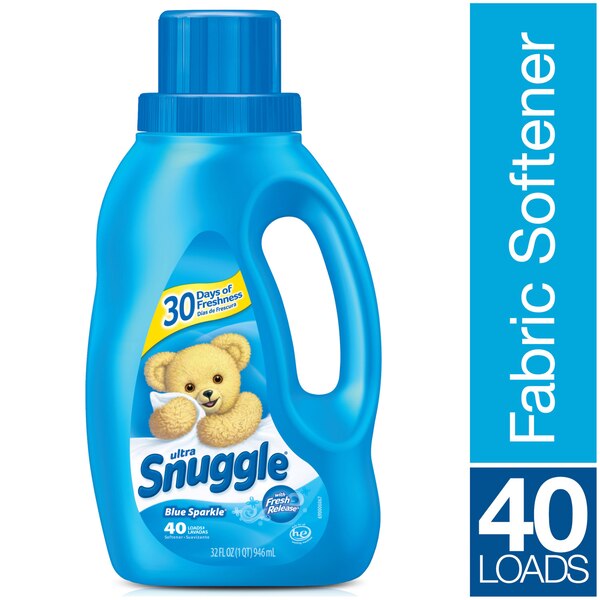 Snuggle Liquid Fabric Softener, Blue Sparkle, 32 oz, 40 Loads
