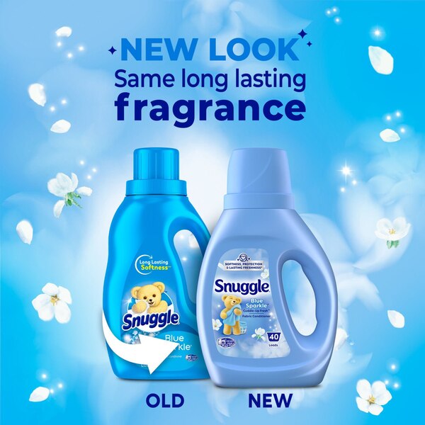 Snuggle Liquid Fabric Softener, Blue Sparkle Scent, 27.2 oz