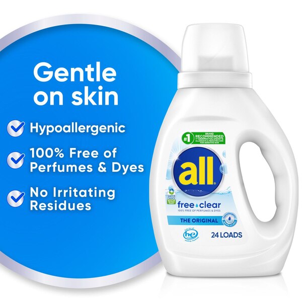 all Liquid Laundry Detergent, Free & Clear
