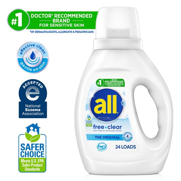 all Liquid Laundry Detergent, Free & Clear