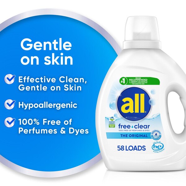 all Liquid Laundry Detergent, Free & Clear