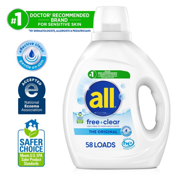 all Liquid Laundry Detergent, Free & Clear