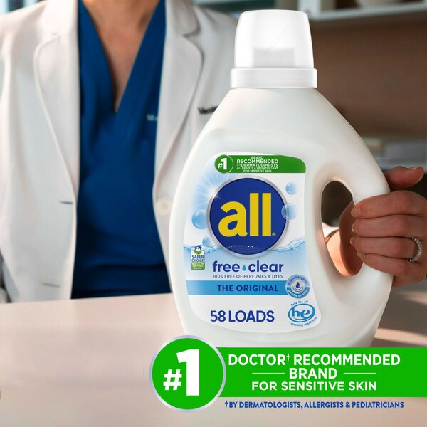 all Liquid Laundry Detergent, Free & Clear