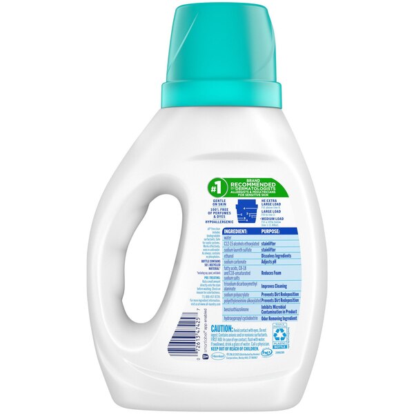 all Liquid Laundry Detergent, Free Clear + Odor Relief, 30 oz