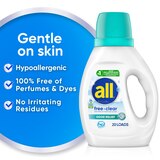 all Liquid Laundry Detergent, Free Clear + Odor Relief, 30 oz, thumbnail image