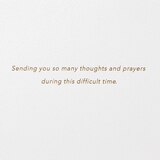 Hallmark Signature Sympathy Card (Many Thoughts and Prayers) E4, thumbnail image 3 of 6