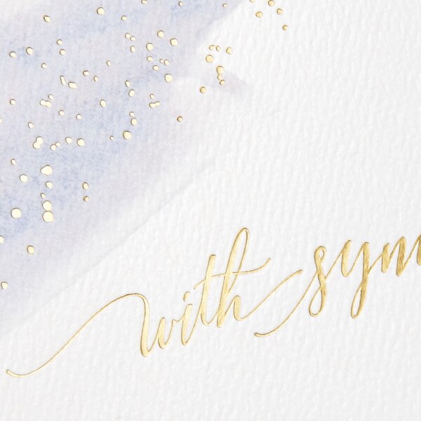 Hallmark Signature Sympathy Card (Many Thoughts and Prayers) E4