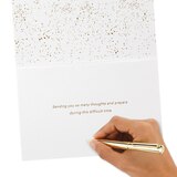 Hallmark Signature Sympathy Card (Many Thoughts and Prayers) E4, thumbnail image 5 of 6