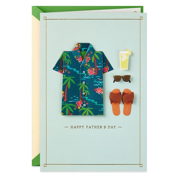 Hallmark Signature Fathers Day Card (Hawaiian Shirt) S9