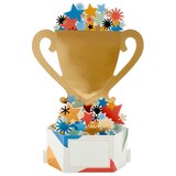 Hallmark Paper Wonder Displayable Pop Up Fathers Day Card, Birthday Card (World's Best Dad Trophy) S3, thumbnail image