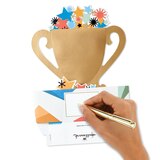 Hallmark Paper Wonder Displayable Pop Up Fathers Day Card, Birthday Card (World's Best Dad Trophy) S3, thumbnail image