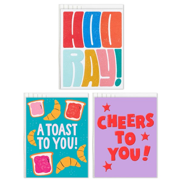Hallmark Good Mail Congratulations Cards (3 Cards with Envelopes) for New Job, Promotion, Graduation #3