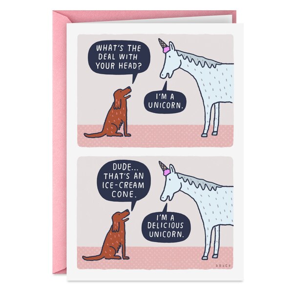 Hallmark Shoebox Funny Birthday Card (Delicious Unicorn) #6